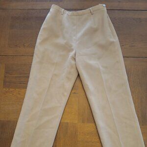 100% Woolmark Wool Pants 90' Vintage Sag Harbor Petite Size 6 Khaki